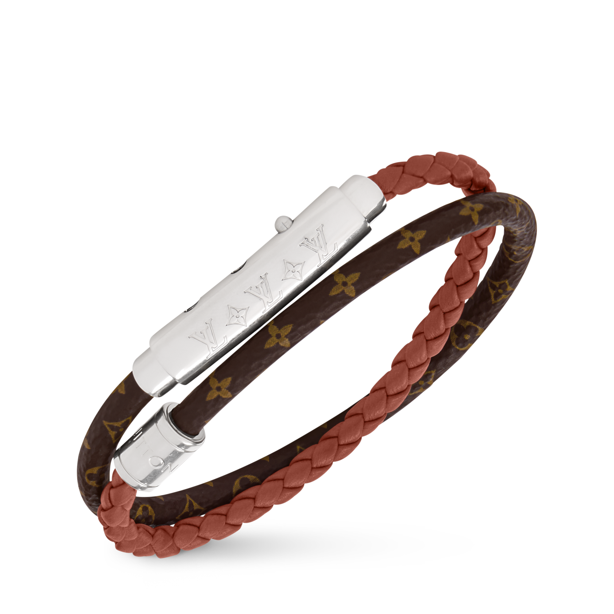 LV Double Spin Monogram Heritage Bracelet - Luxury Fashion